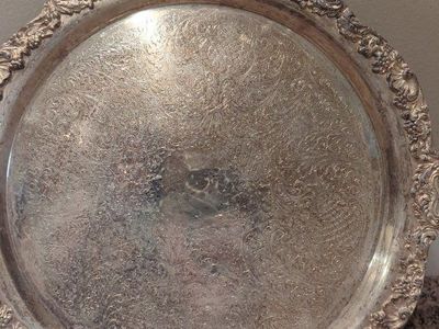 silver plated tray