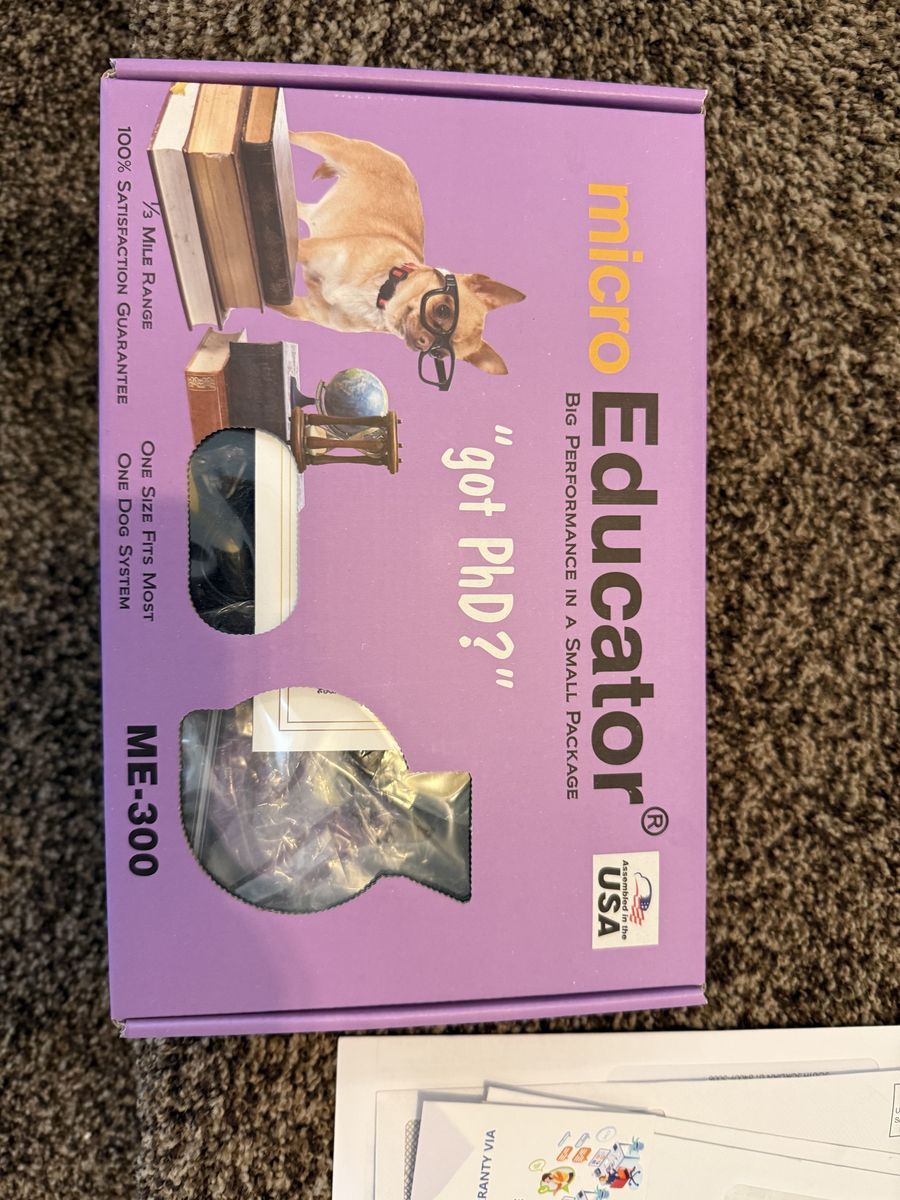 Micro Educator Dog Trainer Receiver, Remote and Collar