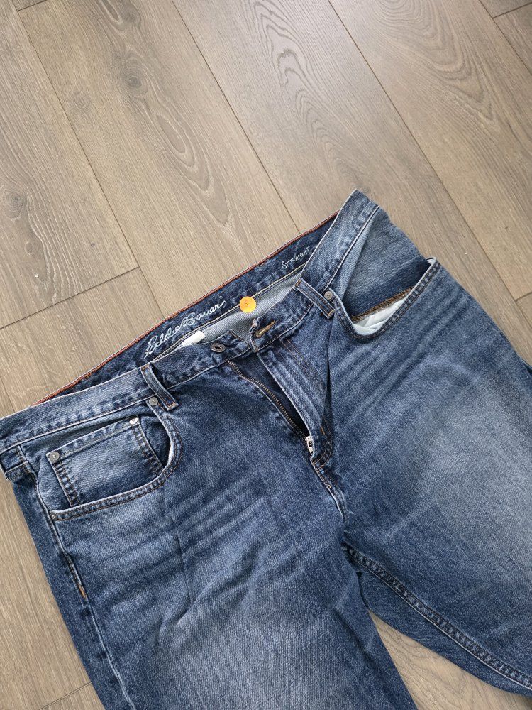 Eddie Bauer Straight Leg Jeans Blue Denim 38 x 30