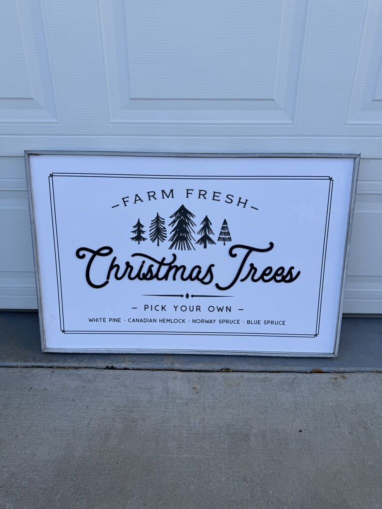 Home Decor Holiday Picture- Pumpkin/Christmas Tree