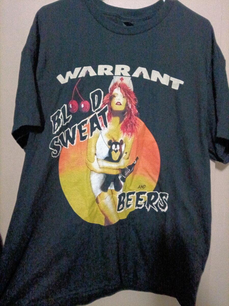 Warrant Band shirt Blood Sweat and Beers