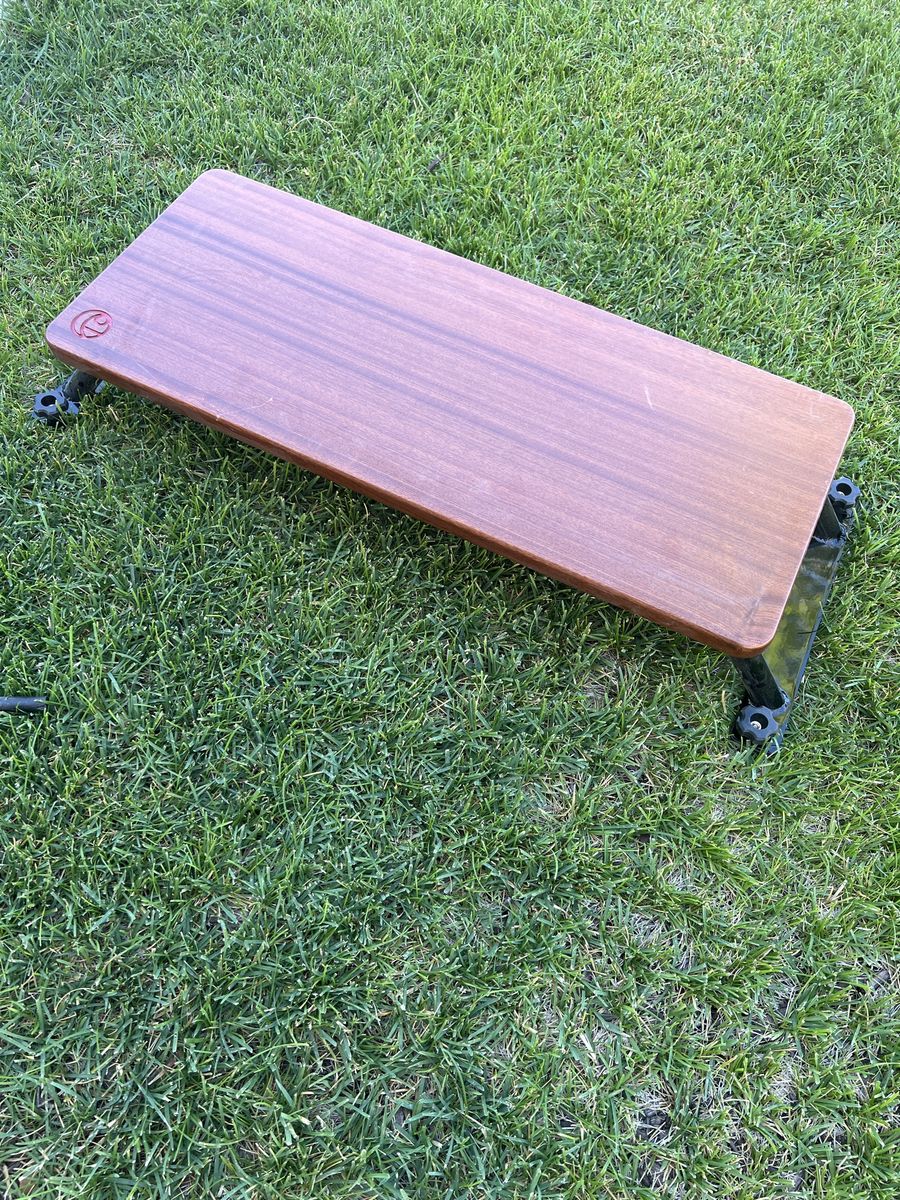 Crescent Kayak Teak Wood Bench