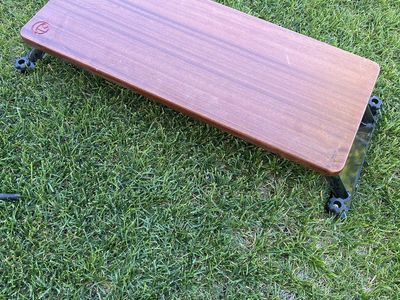 Crescent Kayak Teak Wood Bench