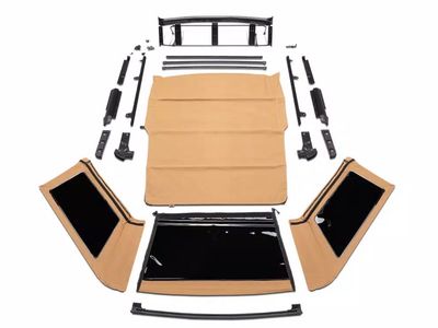 Havoc offroad Tan Twill trail view Soft Top for 2021-2026 Ford Bronco 4-Door, Tinted Windows, New Condition removeable window