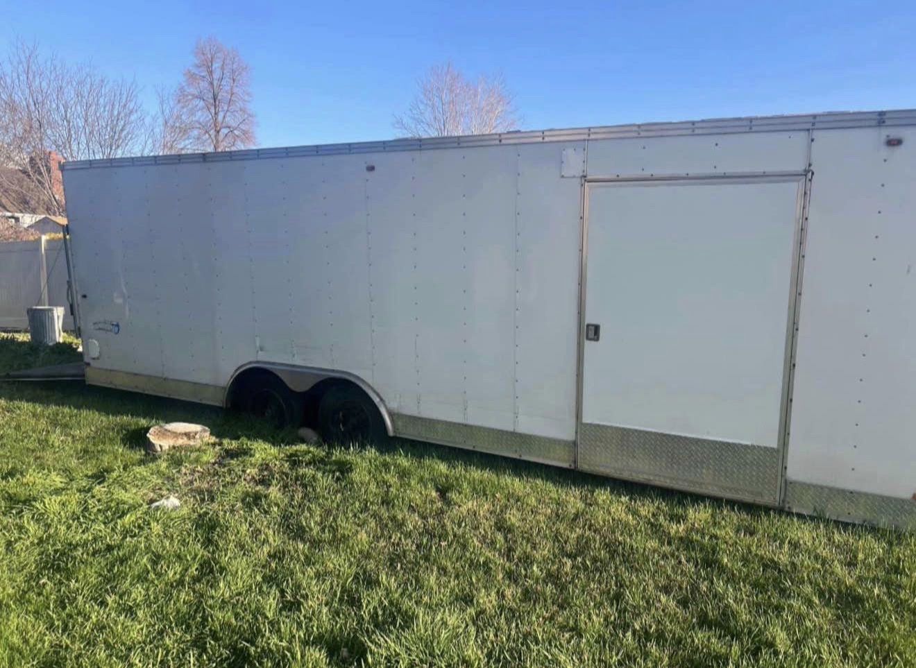 24' Enclosed Cargo Trailer with Side Door and Ramp