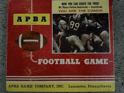APBA Football game - 1981 Season
