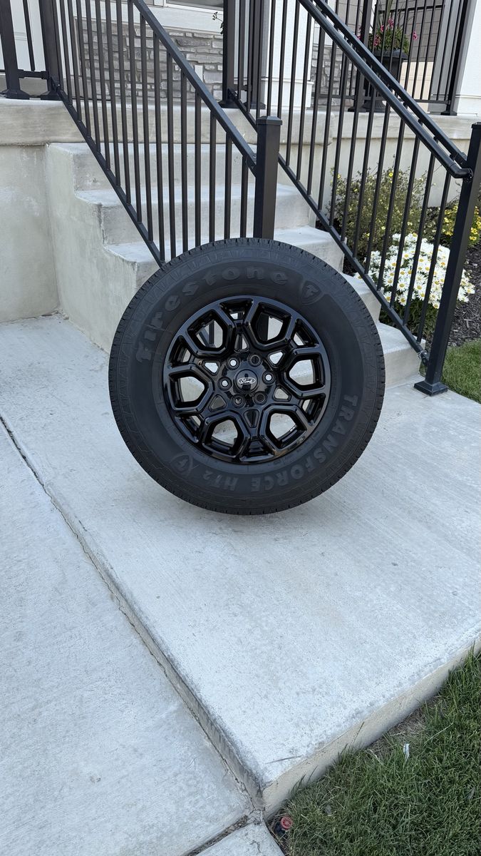 Ford F150 Rims and Tires 275/70R18 Firestone Transforce HT2 Almost New