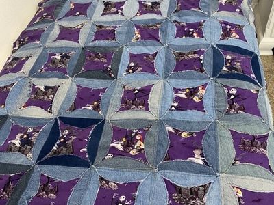 Nightmare Before Christmas Reversible Patchwork Quilt