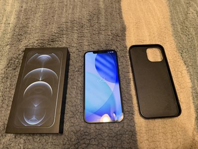 Apple iPhone 12 Pro Max - 128GB - Blue (Unlocked) with Box & Case $300