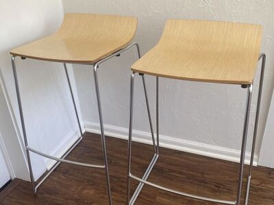 Sleek modern bar height stools