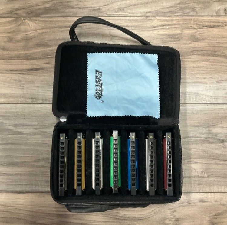 EAST TOP HARMONICA SET OF 7