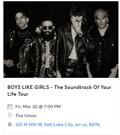 Boys Like Girls tickets
