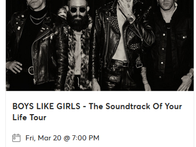 Boys Like Girls tickets