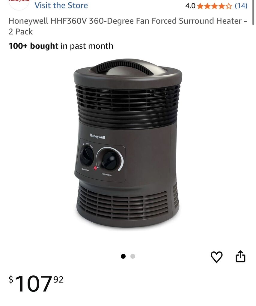 Save Money With Honeywell 360 Degree Heater