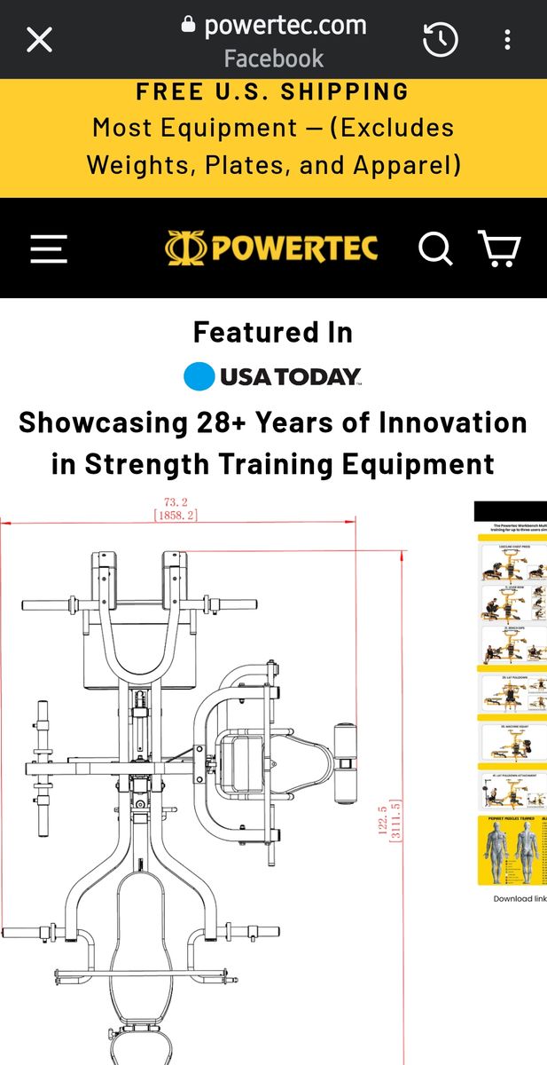 Powertec Workbench Multi System Home Gym Station