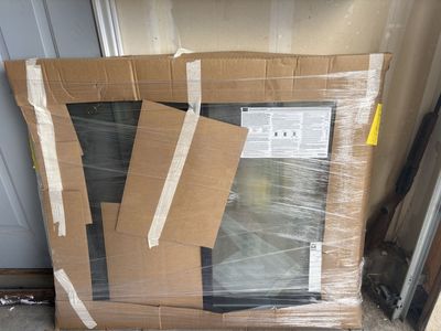 Black framed window