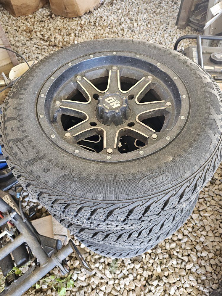 Polaris Winter Tires with Black HD Alloy Rims (Set of 4)