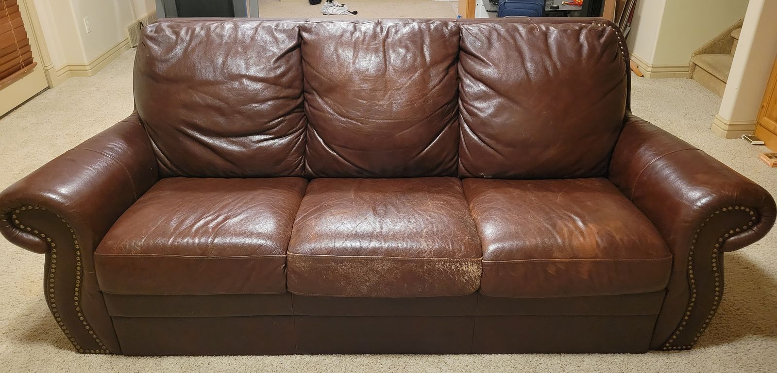 Leather 3-Seat Sofa for Sale