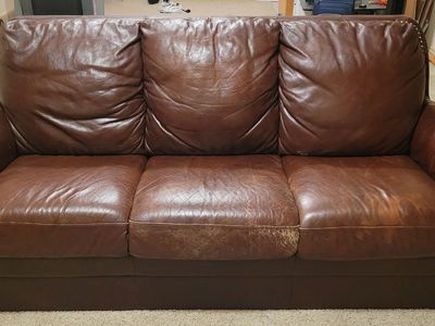 Leather 3-Seat Sofa for Sale