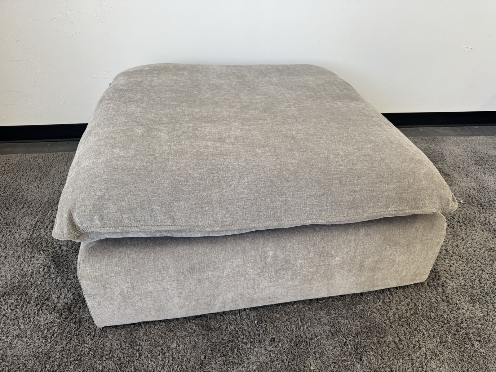 COSTCO SEREEN TAUPE FABRIC SOFA OTTOMAN