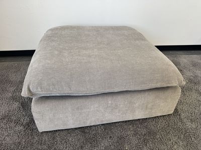 COSTCO SEREEN TAUPE FABRIC SOFA OTTOMAN