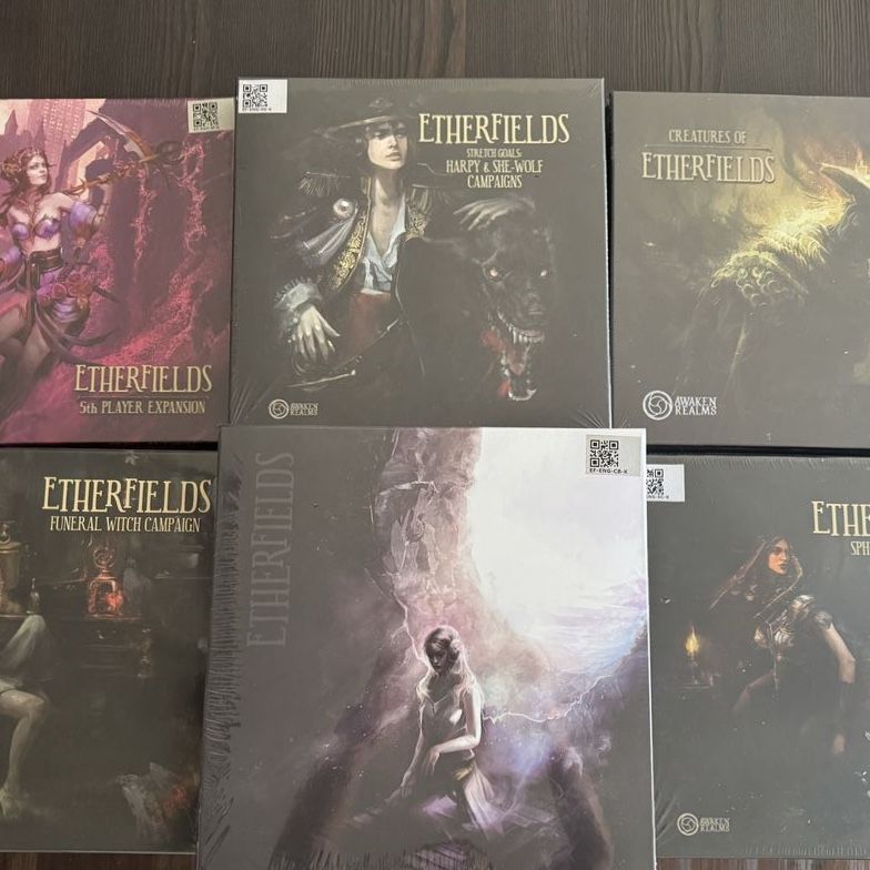 Awaken Realms Etherfields Board Game Lot - Core & Multiple Expansions New