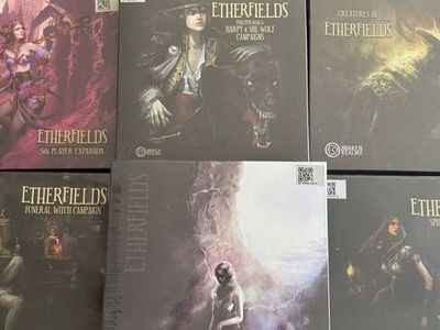 Awaken Realms Etherfields Board Game Lot - Core & Multiple Expansions New