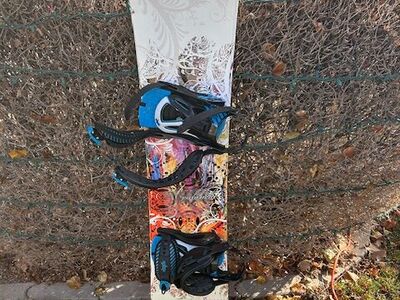 Snowboard with Bindings