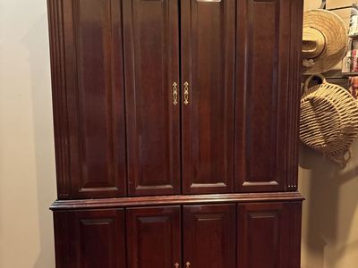 Jasper Cabinet Company Traditional Solid Wood TV Armoire with Cherry finish