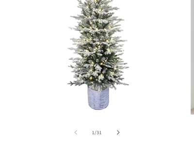 Puleo International Arctic Fir 6 Foot Christmas Tree