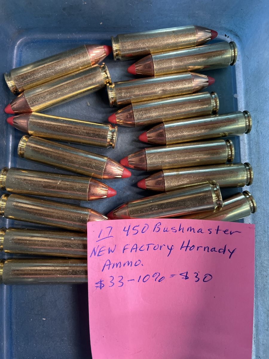 450 Bushmaster Ammo.