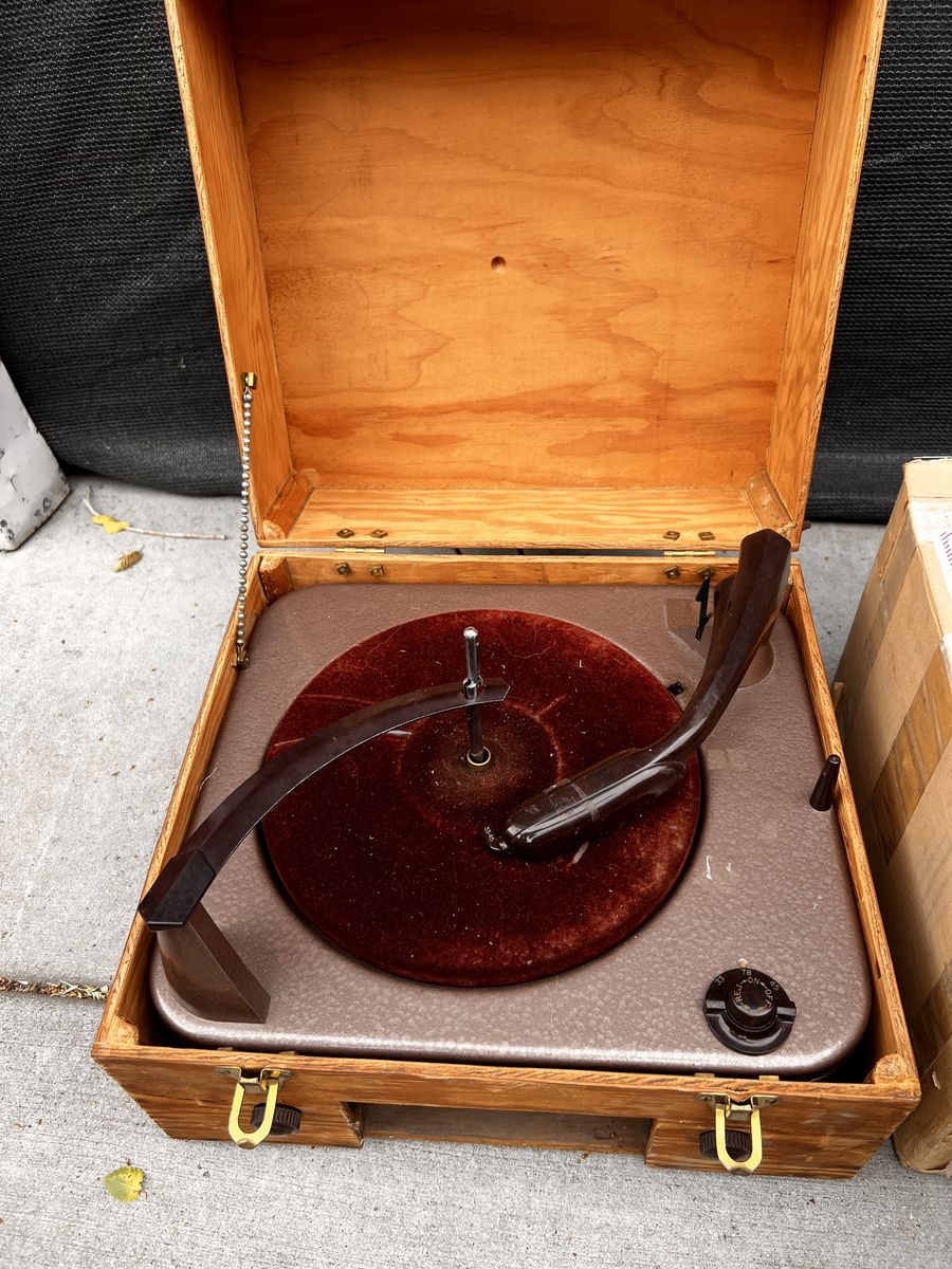 Vintage record player