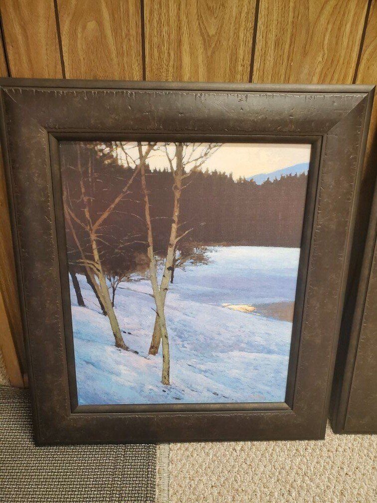 Set of 4 Framed Landscape Art Prints