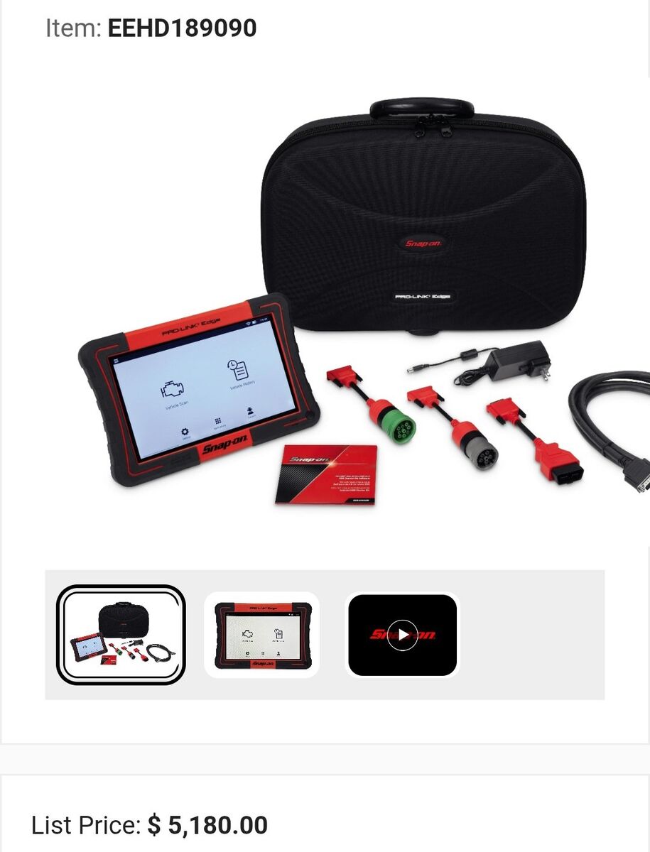 Snap On ProLink Edge HD scanner