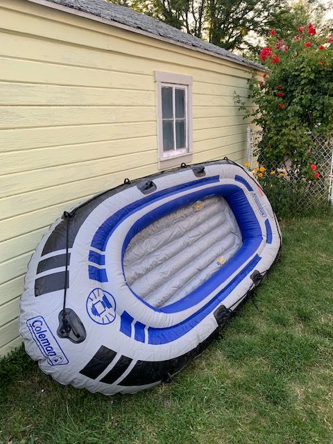 Coleman inflatable raft 8 ft x 4 ft (not towable)