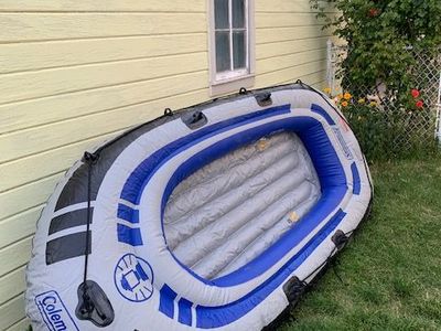 Coleman inflatable raft 8 ft x 4 ft (not towable)