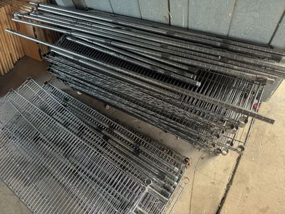 Lots of food storage shelves