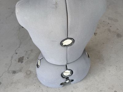 Adjustable Dress Form Mannequin Torso Grey Sewing Display
