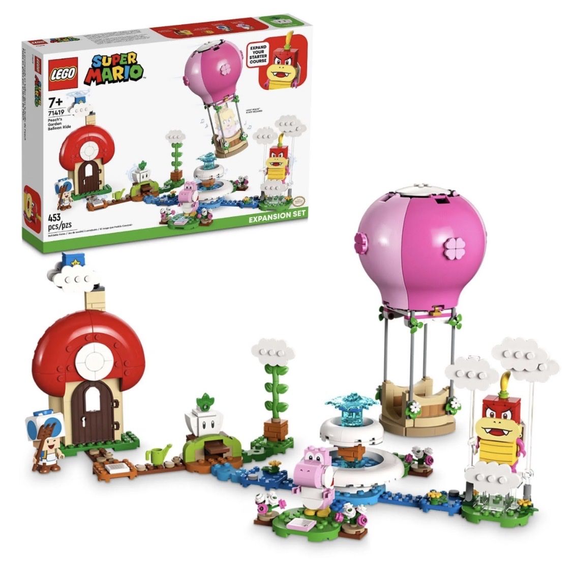 LEGO Super Mario Peach’s Garden Balloon Ride Expansion Set 71419