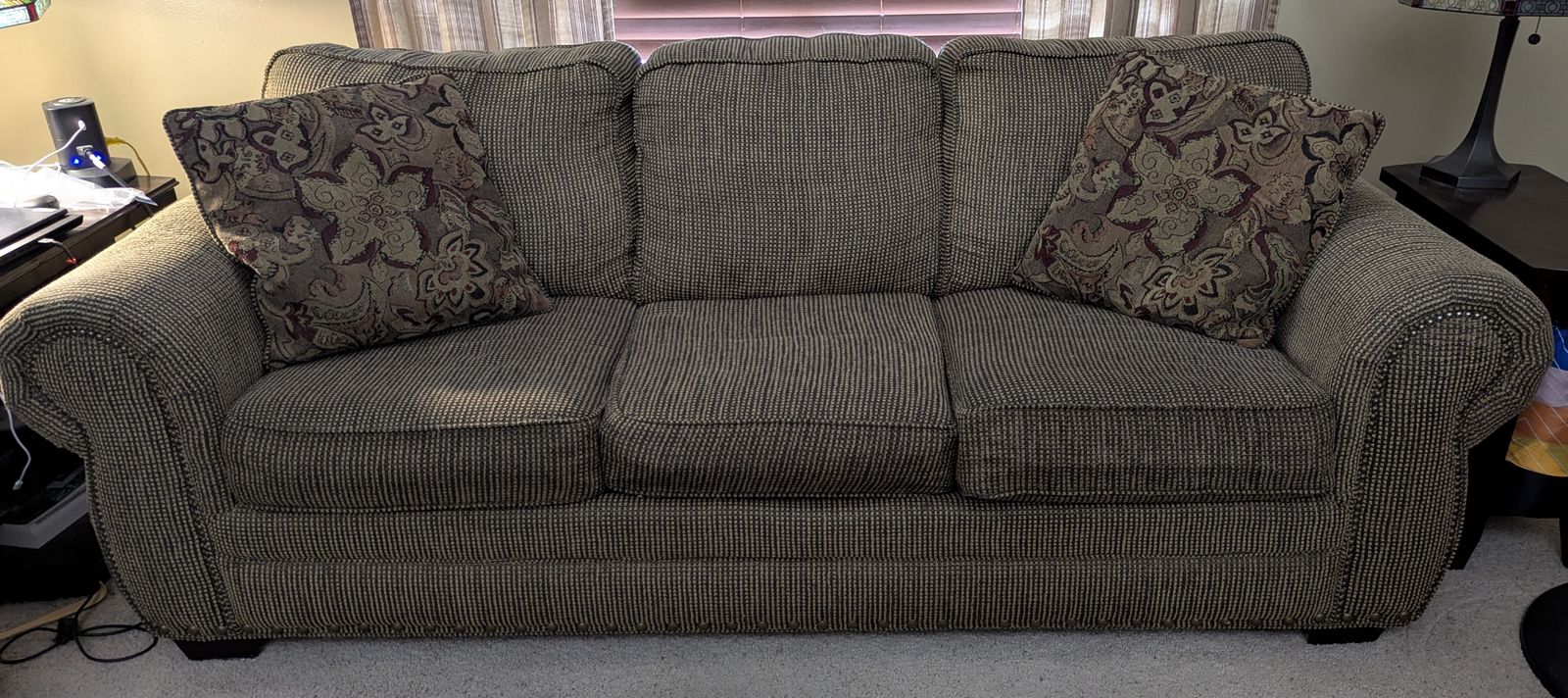 3-piece Living Room Set - Some Damage - Don't Message Until You Are Available For Pickup