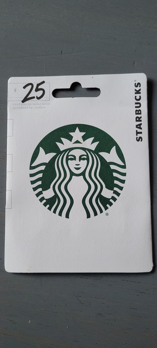 Unopened $25 Starbucks Giftcard
