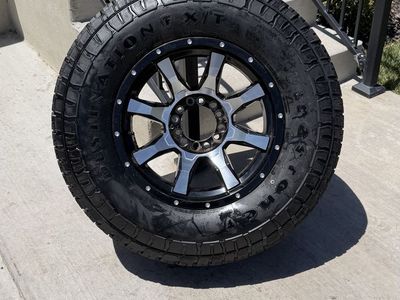 Toyota Tacoma Chevy GMC Ford Rims and Tires 285/70R17 Firestone Destination X/T