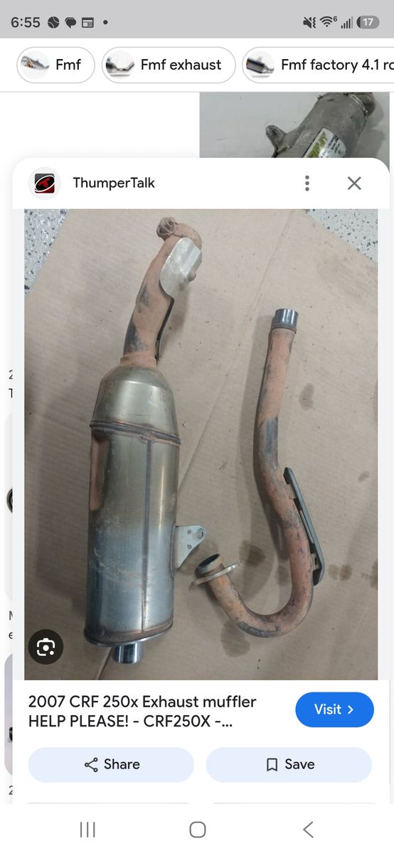 ISO CRF250x exhaust