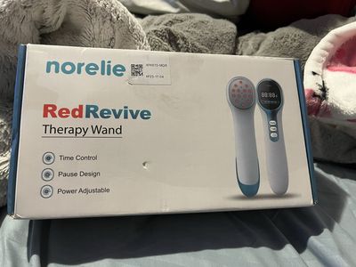 Norelie RedRevive Handheld Red Light Therapy Wand - Time Control, Pause, Adjustable Power