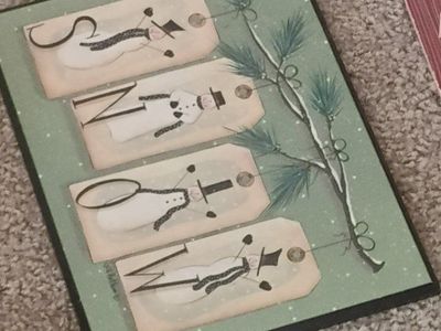 Handmade "SNOW" Snowman Christmas Holiday Wooden Sign Decor