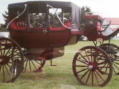 Brougham horse carriage