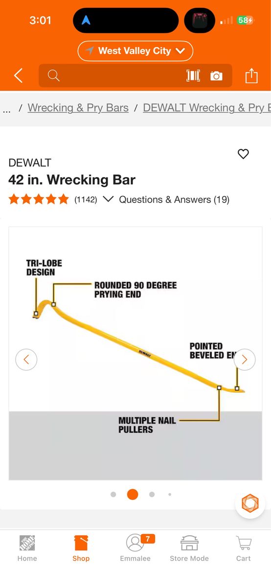 42" Wrecking Bar