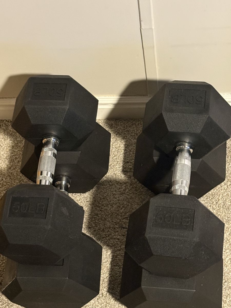 260 lbs dumbbells set of 50 & 80 