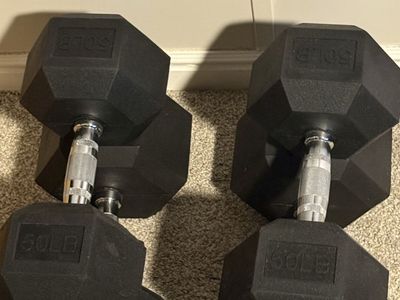 260 lbs dumbbells set of 50 & 80