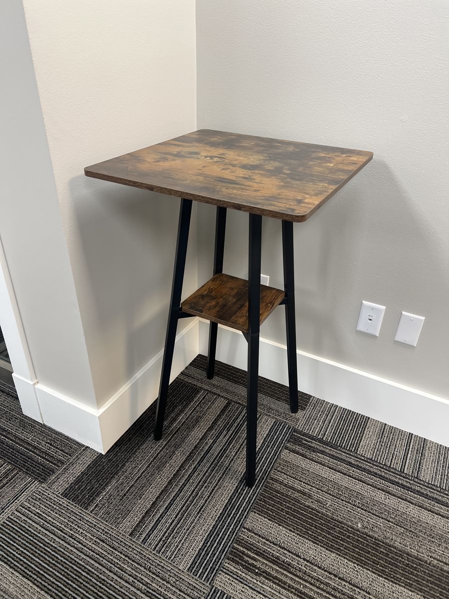 Bar height end table